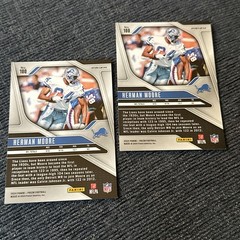 Herman Moore-Lot-2 NFL PRIZM CARDS-2024 Panini Prizm #100 Red-White-Blue/SILVER