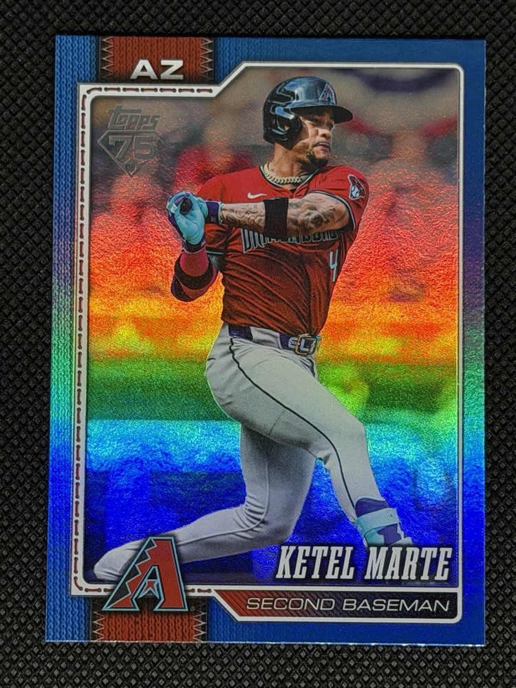 2026 Topps Series 2 Ketel Marte /150 Blue Rainbow Foil #459 Arizona Diamondbacks