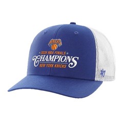 New York Knicks &rsquo;47 Brand Blue 2026 Championship Trucker Snapback Hat