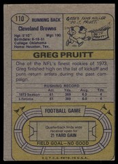 1974 Topps #110 Greg Pruitt