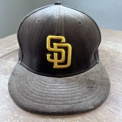 San Diego Padres Fitted Hat 7 1/2 Brown Velvet Cap New Era 5950 Limited Edition