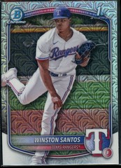 2025 Bowman #BCP-121 Winston Santos Chrome Prospects Mojo Refractor