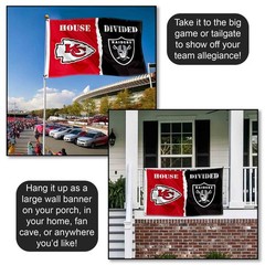 House Divided Flag – Chiefs vs Raiders