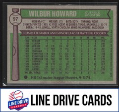 1976 Topps #97 Wilbur Howard Houston Astros EX