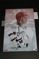 Wayne Gretzky Autographed 16×24 “Sault Ste. Marie Greyhounds” UDA 19/99