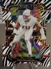 PARIS JOHNSON JR. 2023 SELECT CONCOURSE ROOKIE ZEBRA SP DIE CUT RC #3