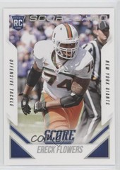 2015 Score Rookie Scorecard Ereck Flowers #365 Rookie RC 1b9b