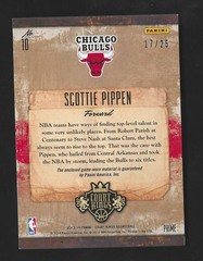 2014-15 Panini Court Kings Scottie Pippen Vintage Materials Jersey Patch 17/25