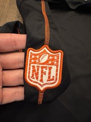 Nike Cincinnati Bengals Long Sleeve Shirt Dri Fit Black Orange NFL Mens Large