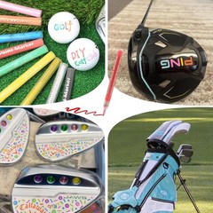 Golf Club Paint-9Pcs Golf Pens&Golf Markers for Fill in, Customize or Renovate Y