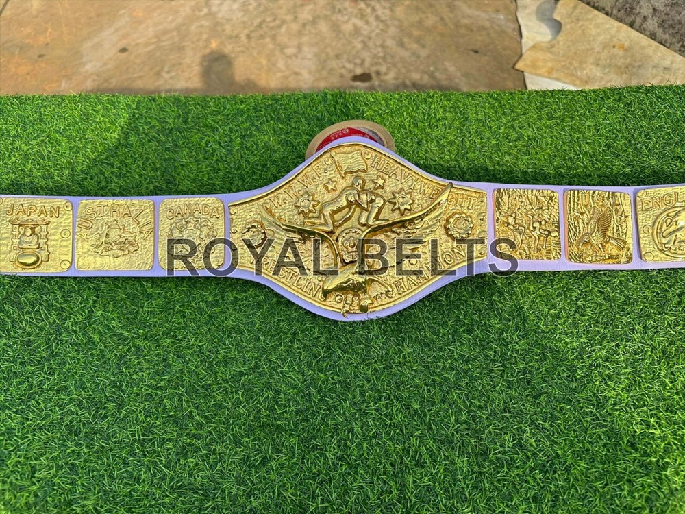 WWWF Bob Backlund Antonio Inoki Heavyweight Wrestling Championship Title Belt
