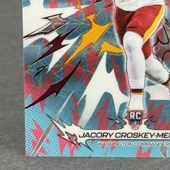 2025 Topps Resurgence Football #198 Sky Blue Pink Shock Jacory Croskey Merritt