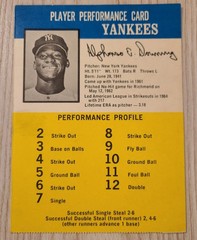1964 Al Downing Challenge The Yankees Baseball Game Card