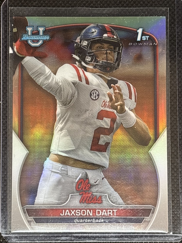 2022 Bowman University Chrome Jaxson Dart Refractor #94 1st Bowman NY Giants