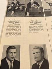 1960 NOTRE DAME vs NAVY Program NICK BUONICONTI Daryle LAMONICA Myron POTTIOS