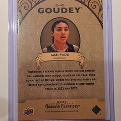 Upper Deck 2026 Goodwin Champions Goudey Azzi Fudd G-45 UConn Huskies Insert