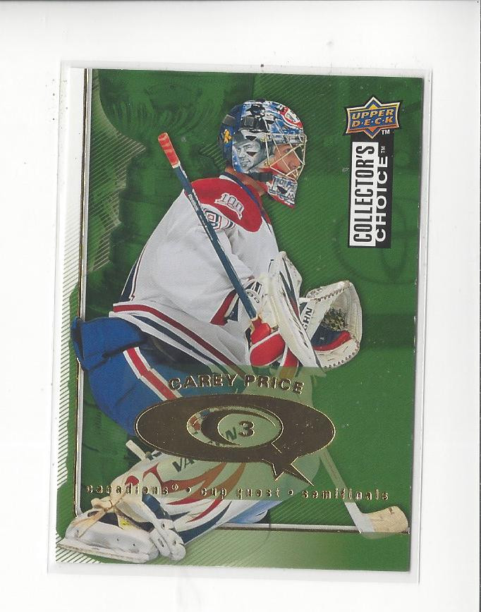 2009-10 Collector&rsquo;s Choice Cup Quest #CQ66 Carey Price Canadiens