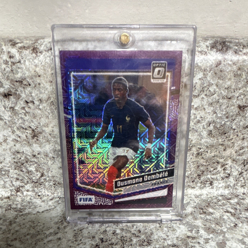 Panini Donruss FIFA 2023-24 Ousmane Dembélé France Purple Mojo Prizm #20 25/25