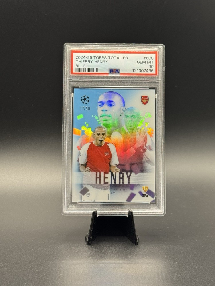 2024 Topps Total Football Thierry Henry Blue /50 *POP 1*