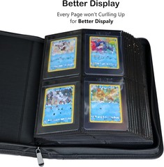 4-Pocket Binder for Semi Rigid Card Holders, Holds 208 Semi Rigid Card Holder, S