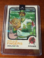 2025 Topps Shoebox Treasures – 1973 Topps Rollie Fingers #52 Topps Logo Laminate