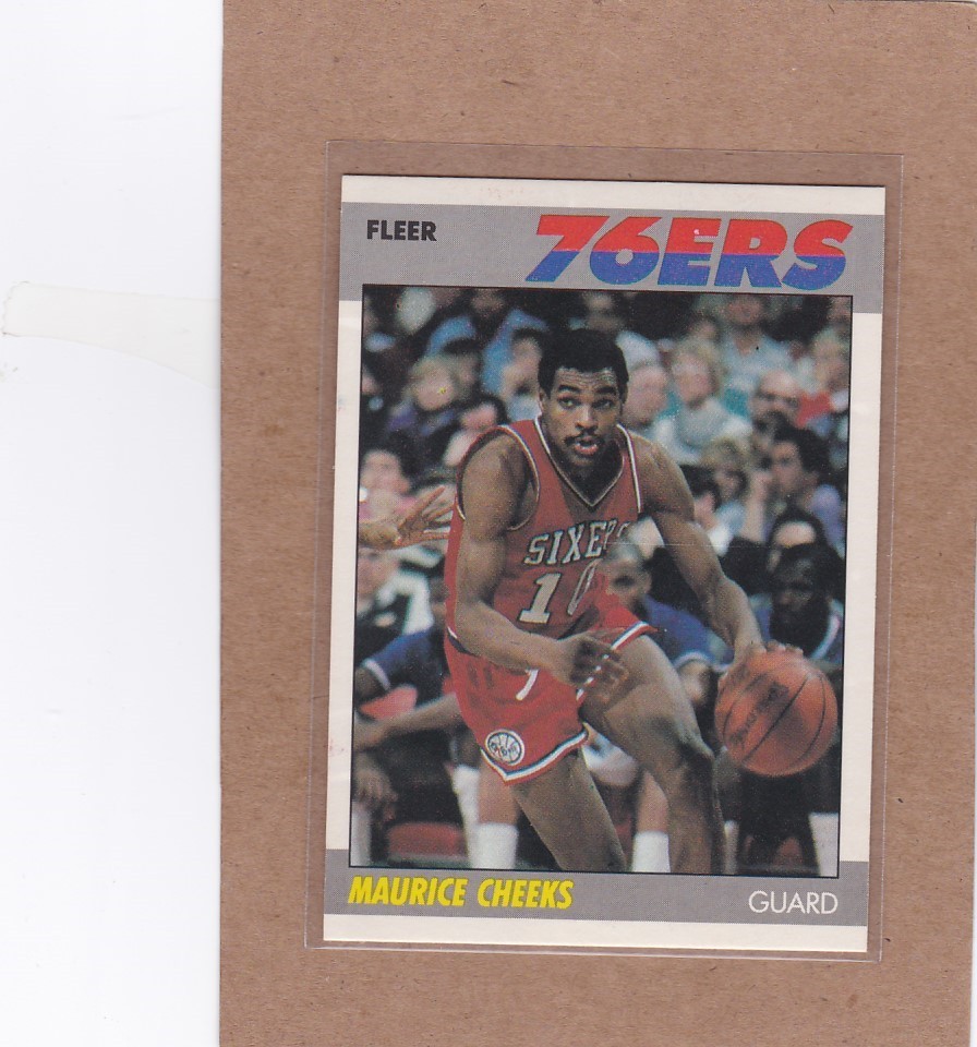 1987-88 FLEER BASKETBALL MAURICE CHEEKS #20 76ERS EX+ *A51793