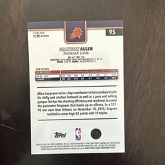 2025-26 Topps Chrome Update #95 Grayson Allen X-Fractor
