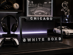 Chicago White Sox License Plate Frame Cover – Black – EliteAuto3K