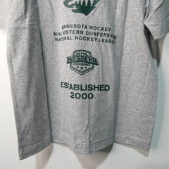 Wild Shirt Mens Medium &rsquo;47 Brand Gray NHL Western Conference Cotton Blend New