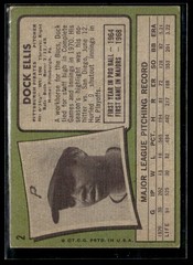 1971 Topps Dock Ellis EX Set Break #2
