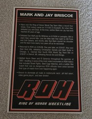 Ring of Honor Mark and Jay Briscoe Oversize Rookie Wrestling Promo Card roh aew