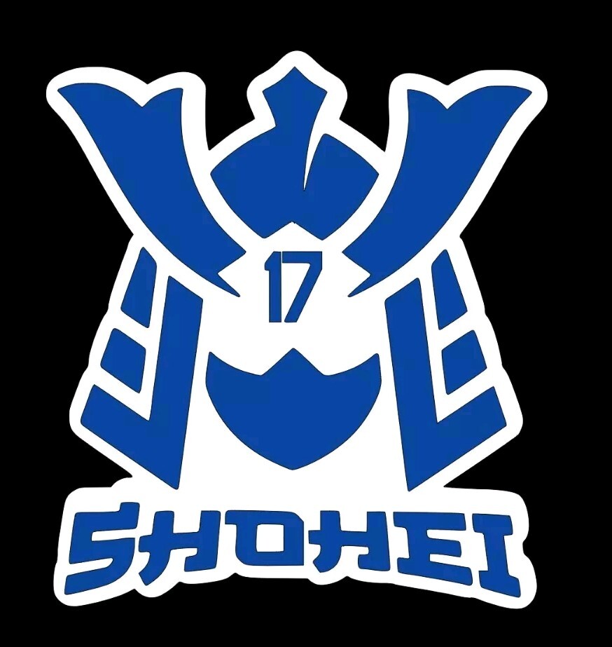 Shohei Ohtani Custom Made Dodgers Samurai Vinyl Signature LA MVP, 4.5×5 Inch!
