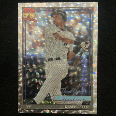 Topps 2026 Series 1 Derek Jeter Crackleboard Foil 1991 Topps Insert #T91-30