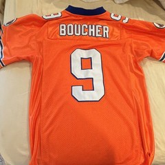 Bobby Boucher WaterBoy Bourbon Bowl Football Jersey Size S Orange Blue White