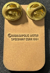 1991 – 75th Anniversary – Indianapolis 500 Mile Race Bronze Pit Badge/Pin
