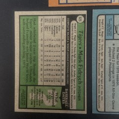 Mark Fidrych – Lot of 3 Cards – 1978, 1979 & 1980 Topps – Detroit Tigers
