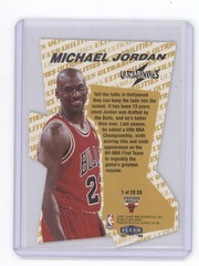 MICHAEL JORDAN 1997-98 ULTRA ULTRABILITIES SUPERSTAR DIE CUT #1 BULLS Q1887