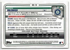 KADEN POLCOVICH 2020 Bowman Draft Sapphire #BD-18 YELLOW /99 LIM-ED 1st RC!