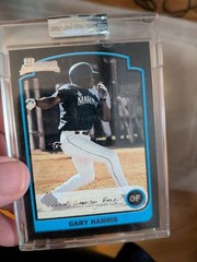 2003 Bowman – Uncirculated Silver #231 Gary Harris SN250 Seattle Mariners 220/