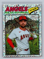 2026 Topps Heritage Nolan Schanuel #117 Chrome Silver Sparkle Refractors