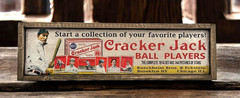 1914 Cracker Jack Antique Style Wood Baseball Card Advertising Trade Sign 6×24