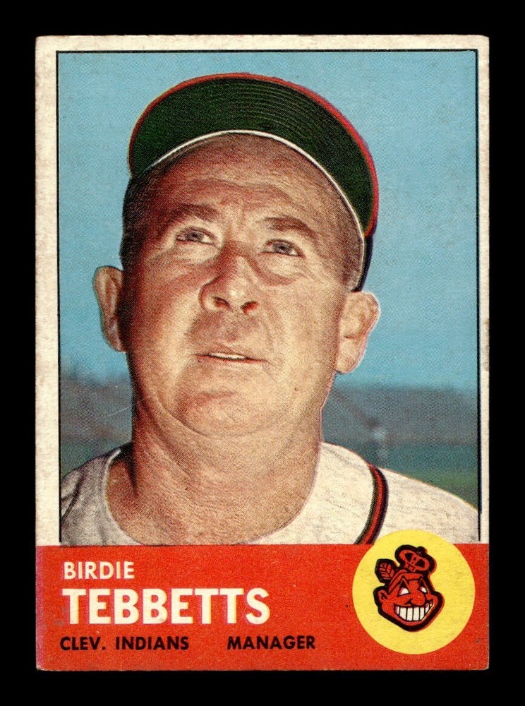 1963 Topps #48 Birdie Tebbetts Indians EX *3q