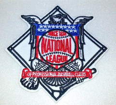 National League~MLB~Embroidered Patch~(3 3/4&Prime; x 3 3/4&Prime;) Iron Sew On~FREE Mail