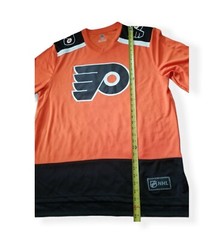 Fanatics Branded Philadelphia Flyers Black/Orange Long Sleeve Jersey L or XL