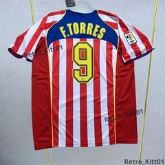 Fernando Torres 9 Atletico Madrid 2004/05 SpiderMan Retro Short Sleeve Jersey S