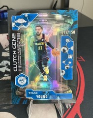 2025-26 Topps Chrome – Clutch Gene Trae Young #CG-14 Blue Refractor /150