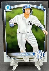2025 Bowman – Chrome Prospects Edgleen Perez #BCP-80 (RC) Yankees Rookie A2