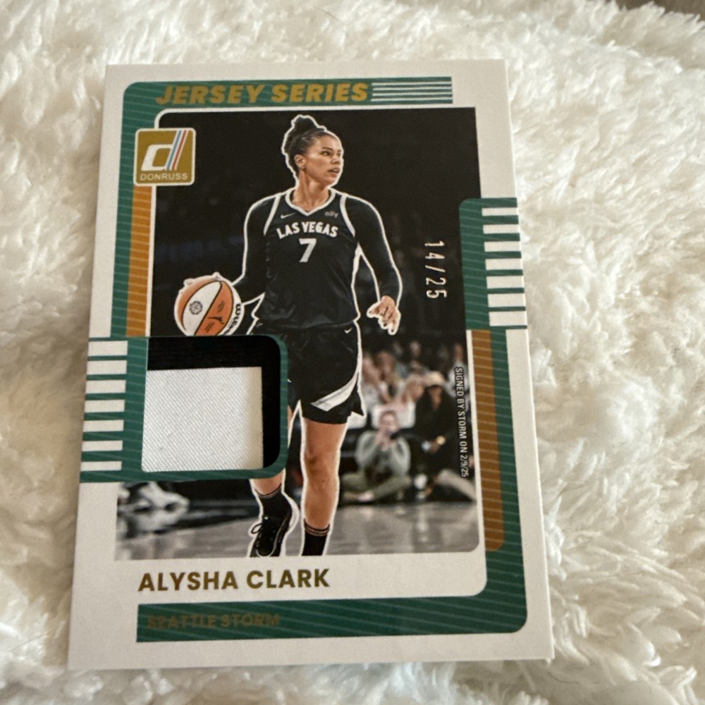 Panini 2025 Donruss WNBA Alysha Clark #58 Jersey Series Mem /25 Dual Patch
