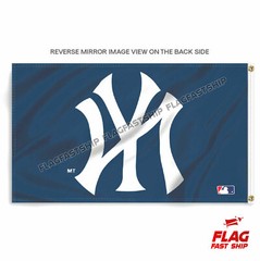 New York Yankees Large Logo Baseball MLB Flag Large 3×5 Banner FREE SHIPPING