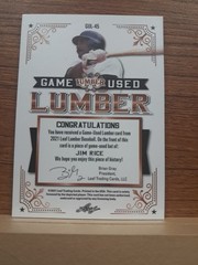 2021 Leaf Lumber Jim Rice Jumbo Bat Relic 1/6 Red Sox Legend